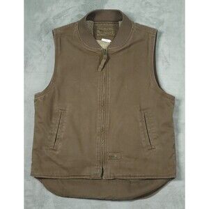 C.E. Schmidt Workwear Vest Women Medium Canvas Sherpa Lined Workwear Utility